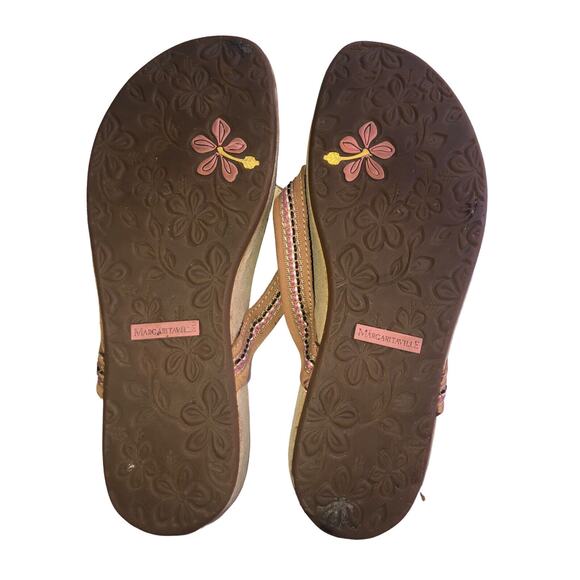 Margaritaville Womens Shoes Flip Flops Size 10 Leather MG10410 - Picture 9 of 9